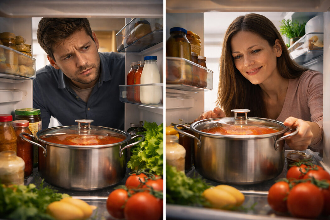 Почему мужчины не замечают борщ в холодильнике: секреты восприятия