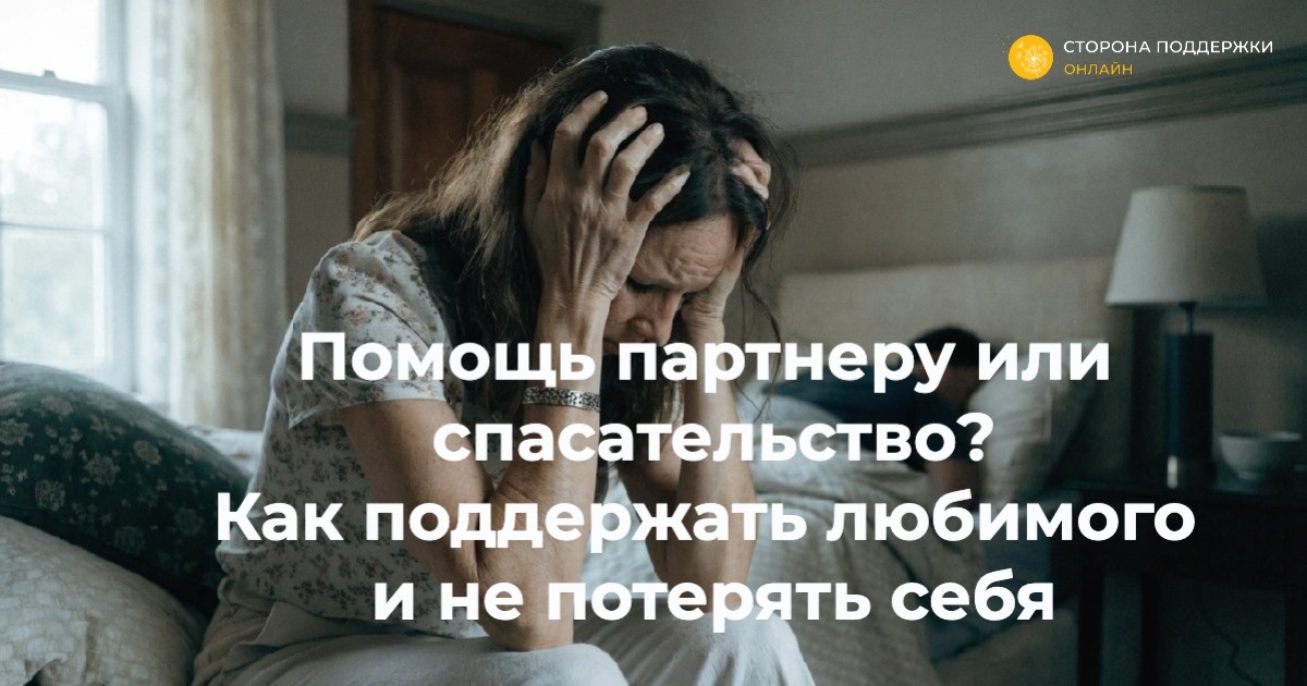 Как поддержать любимого, не забывая о себе: граница между заботой и спасательством