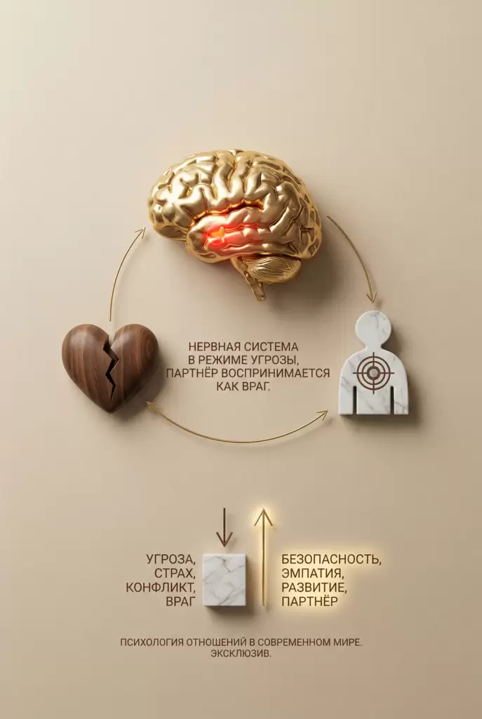 Как нервная система влияет на восприятие партнёра в конфликтных ситуациях
