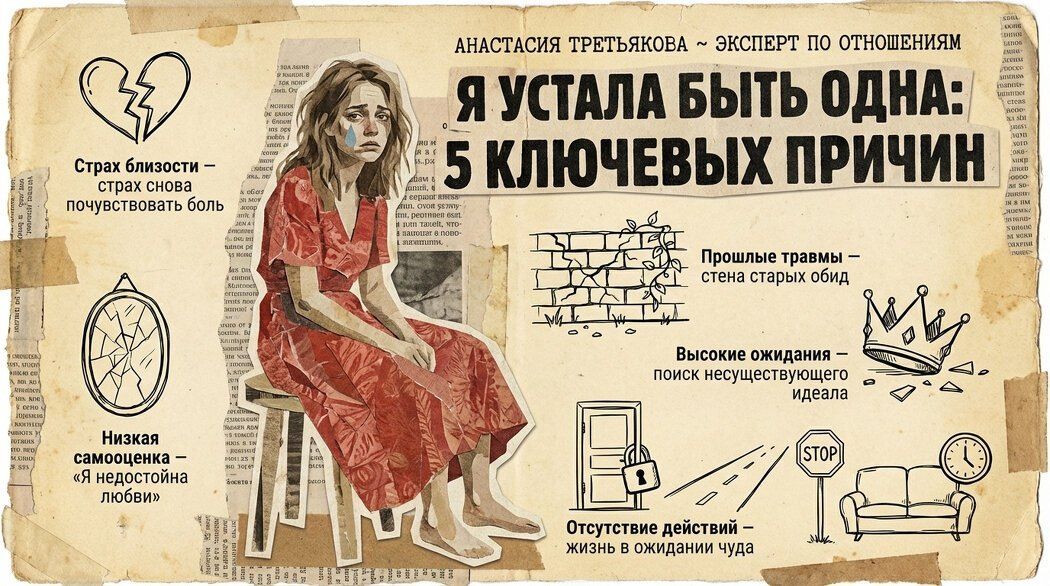 Почему женщины страдают от одиночества: пять ключевых причин