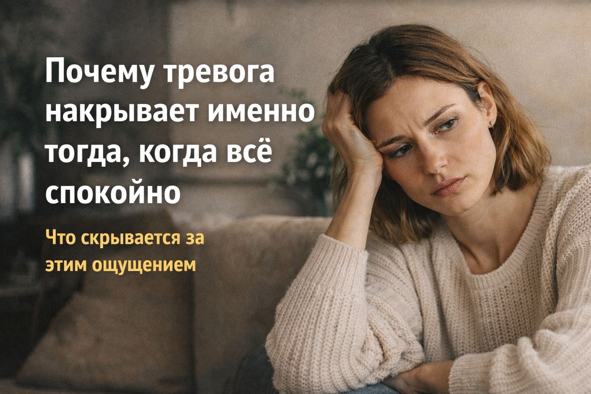 Почему тревога обостряется в моменты тишины